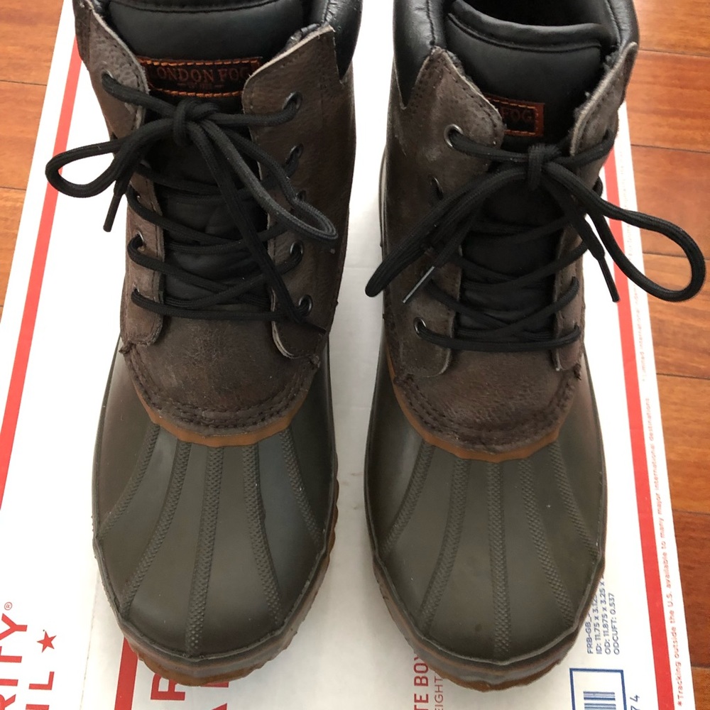 London Fog Mens Ashford Waterproof Duck Boot 11M